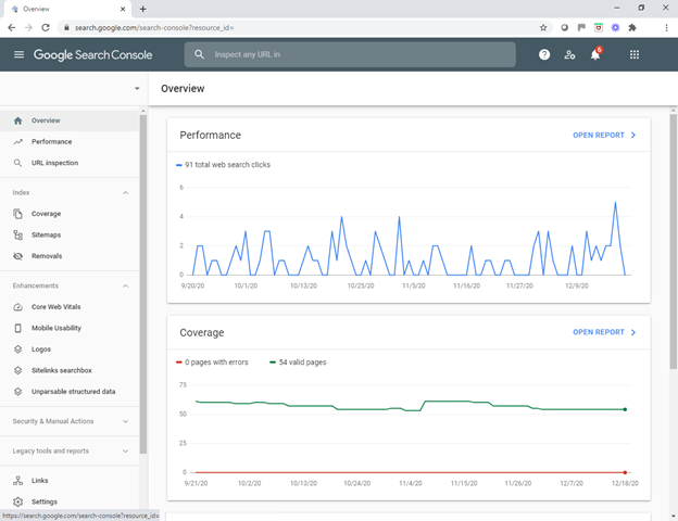 Google Search Console Overview