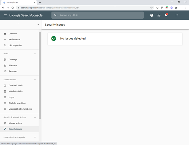 Google Search Console Security